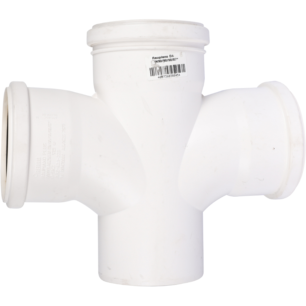 Крестовина РЕХАУ RAUPIANO PLUS 90/90/90/87° max flow (гидравлически оптимизированный радиус), 11237141001