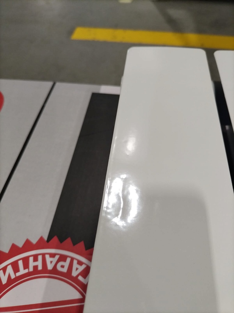 Уцененный товар (ЗАМЯТЫЙ КОРПУС): Радиатор биметаллический ROMMER Optima BM 500 8 секций боковое подключение (RAL9016), RBM-0210-050008