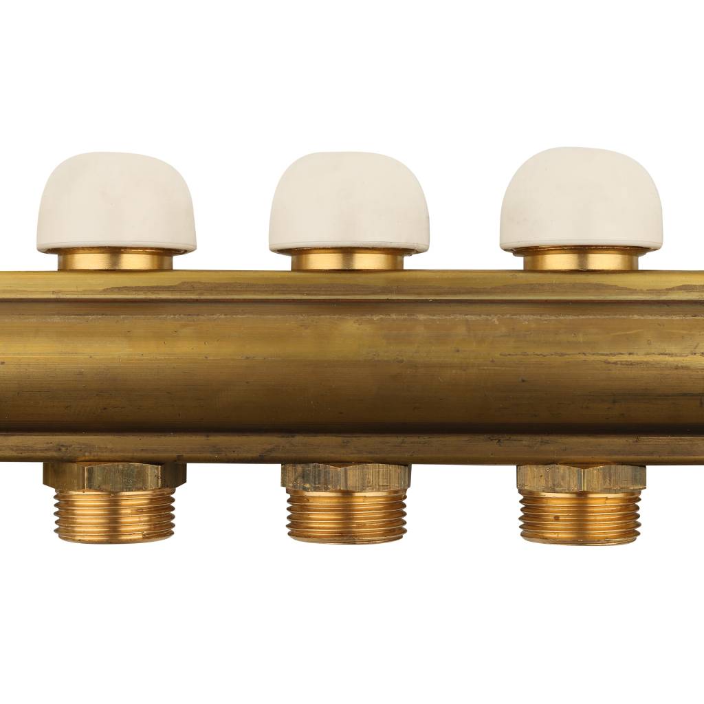 Коллектор в сборе с расходомерами на 9 выходов TIEMME 1х3/4 ЕК, 3870009(3871G060509)