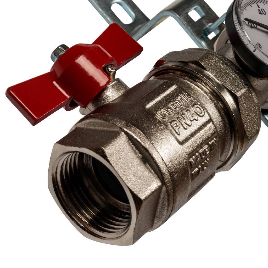 Коллектор из нержавеющей стали в сборе без расходомеров STOUT 9 выходов