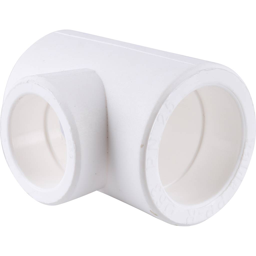 Тройник переходной Kalde 63x50x63 для полипропиленовых труб под сварку (цвет белый), 3212-tio-635063