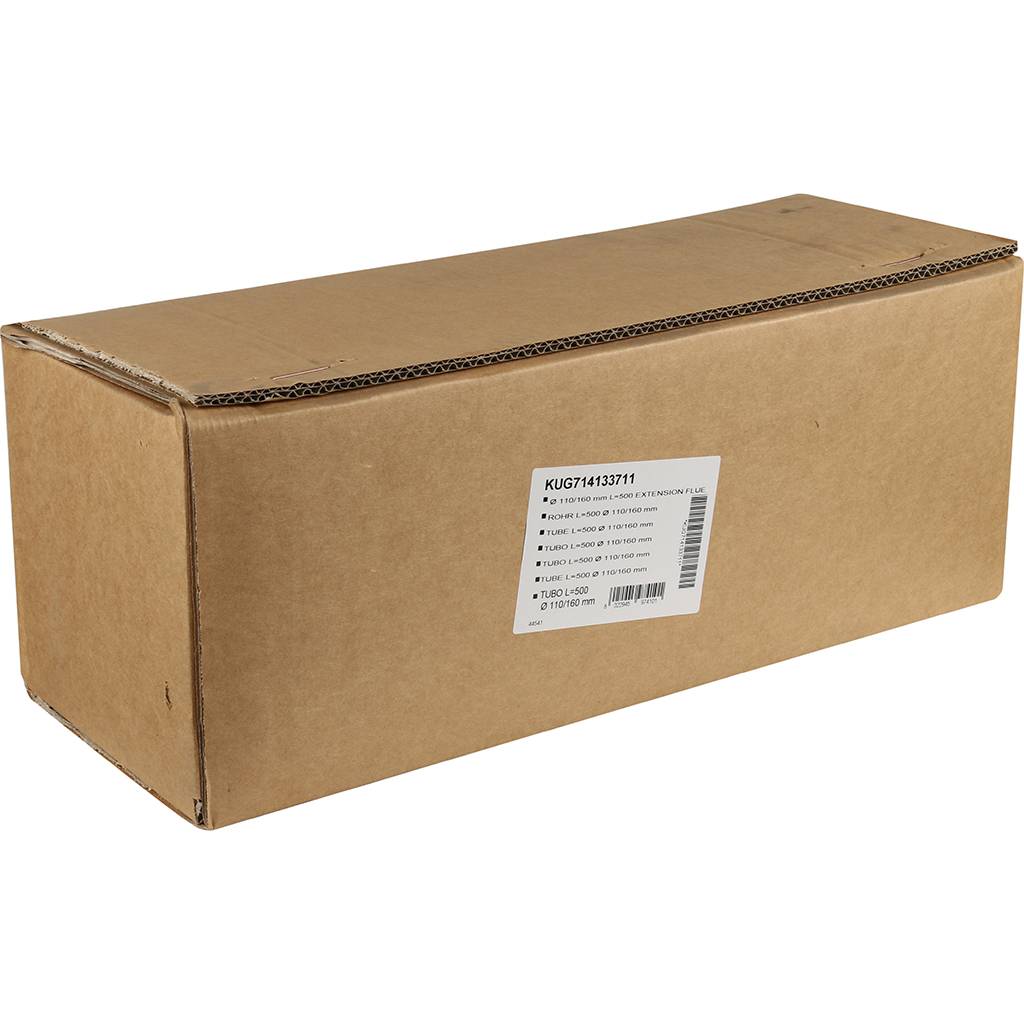 Коаксиальное удлинение Baxi полипропиленовое (диам. 110/160 мм, длина 500 мм, HT), KUG71413371-