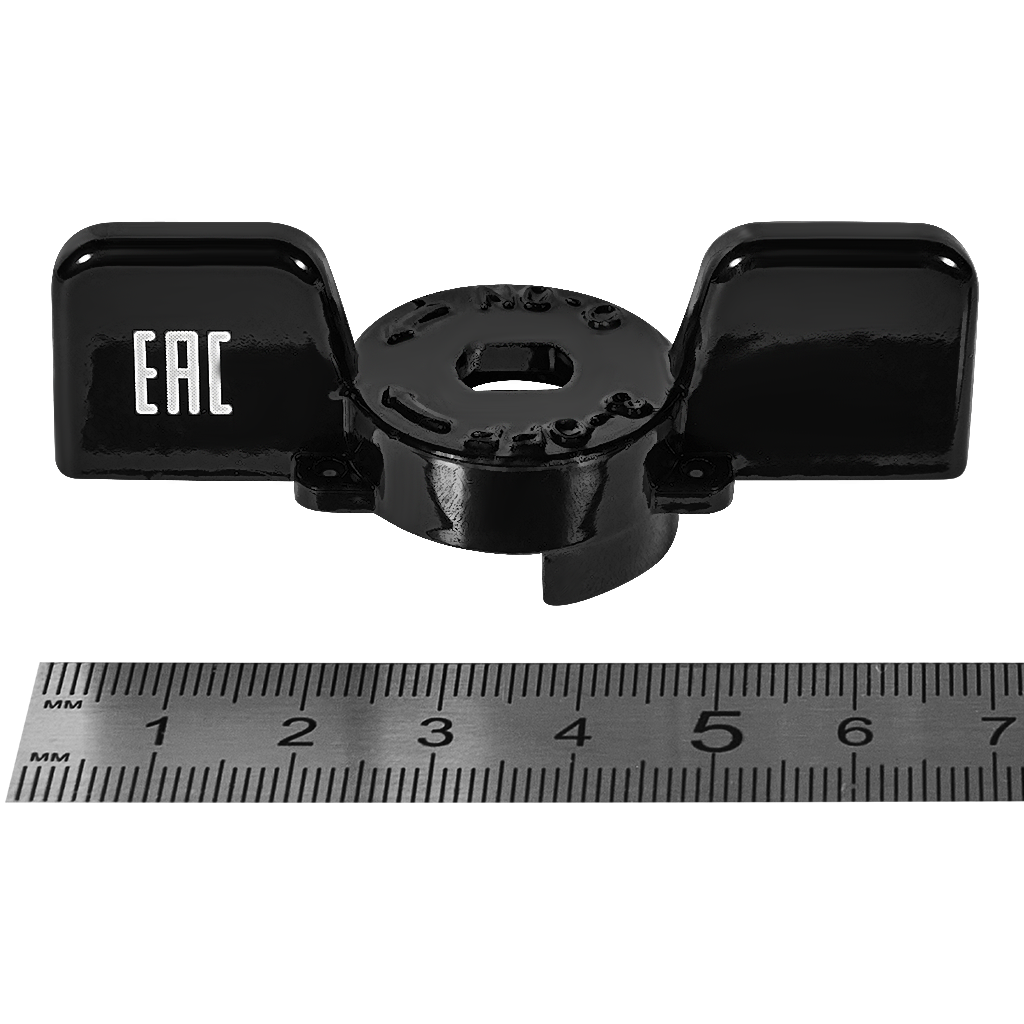 Ручка-бабочка STOUT для шарового крана STOUT 1 - 1 1/4  (Чёрная)