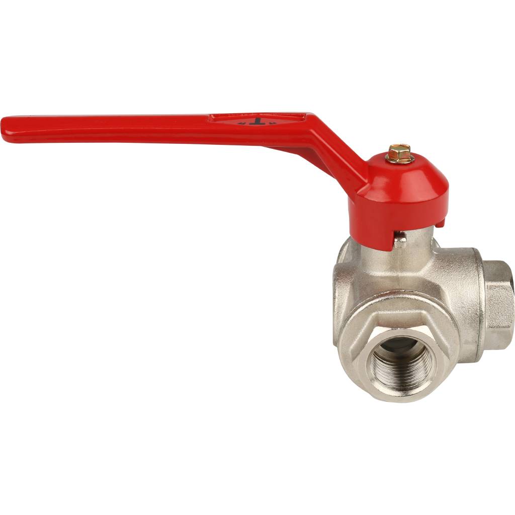 Кран шаровый Itap 128 1/2 трехходовой тип «Т» стандартный проход (рычаг)