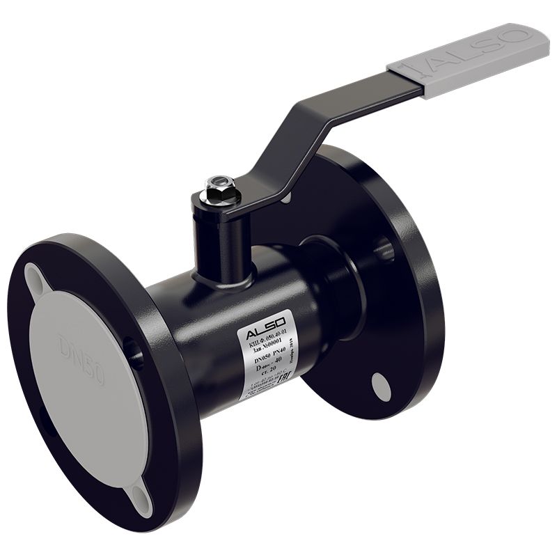Кран шаровой ALSO КШФ Ду250/200 Ру 1,6 МПа из Ст.20, КШ.Ф.250.16-01
