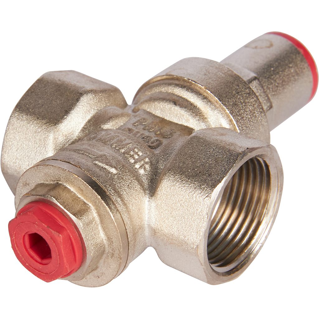 Редуктор давления ROMMER PN16 вн/вн 3/4  с выходом под манометр, RVS-0010-000020