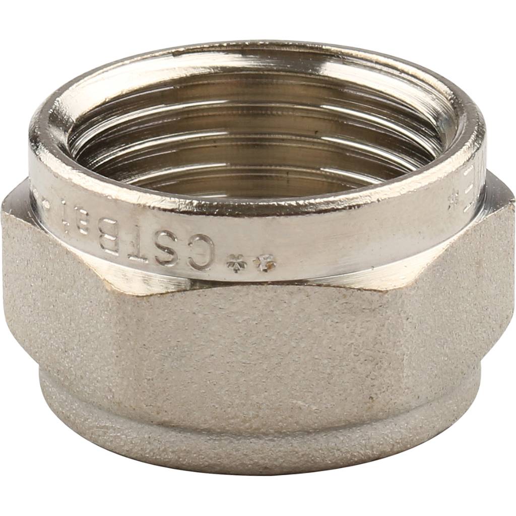 Угольник TIEMME с внутренней резьбой с креплением (16х2.0х1/2) для металлопластиковых труб винтовой, 1600003