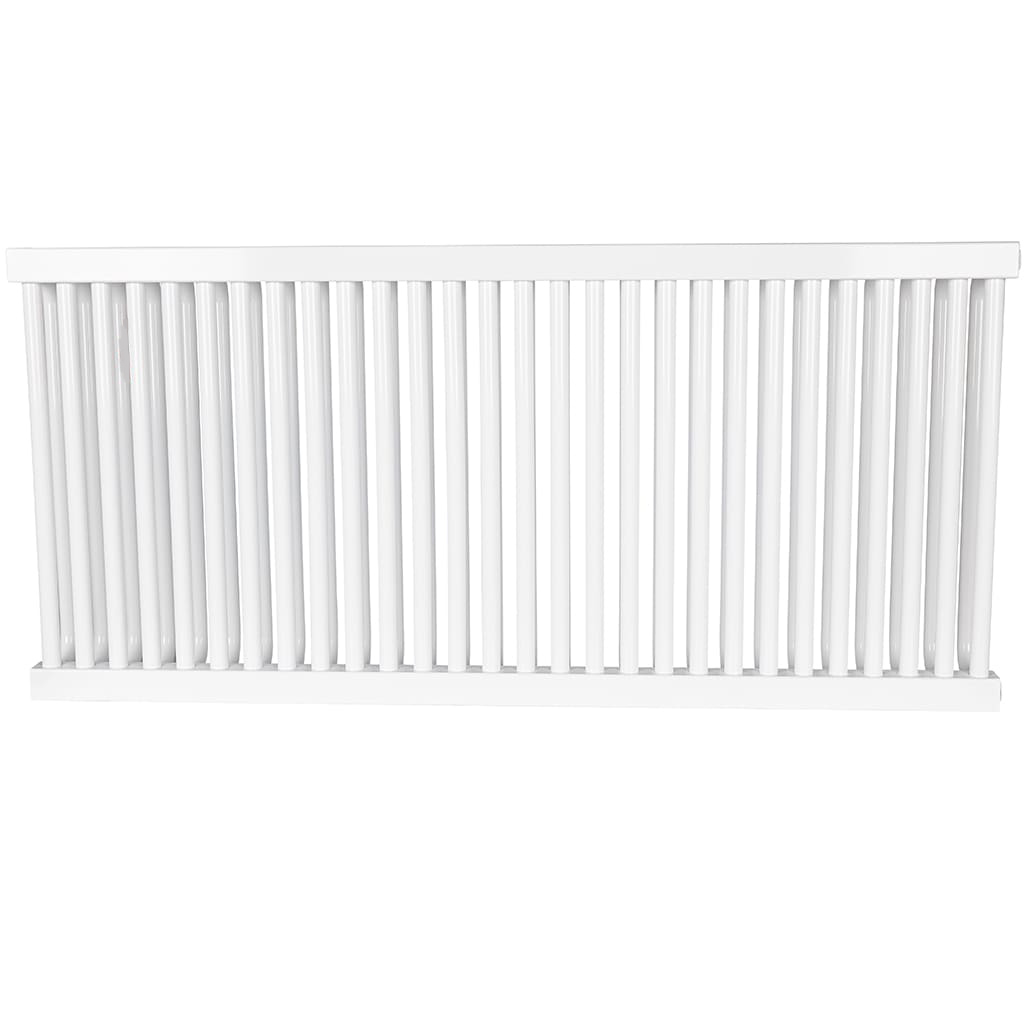 2-х трубчатый стальной радиатор ROMMER RST 2050/28 секций боковое подключение RAL9016, RST-205028-010