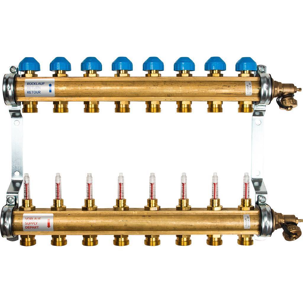 Коллектор с расходомерами Watts HKV/T-8 (20.20.308), 10004202