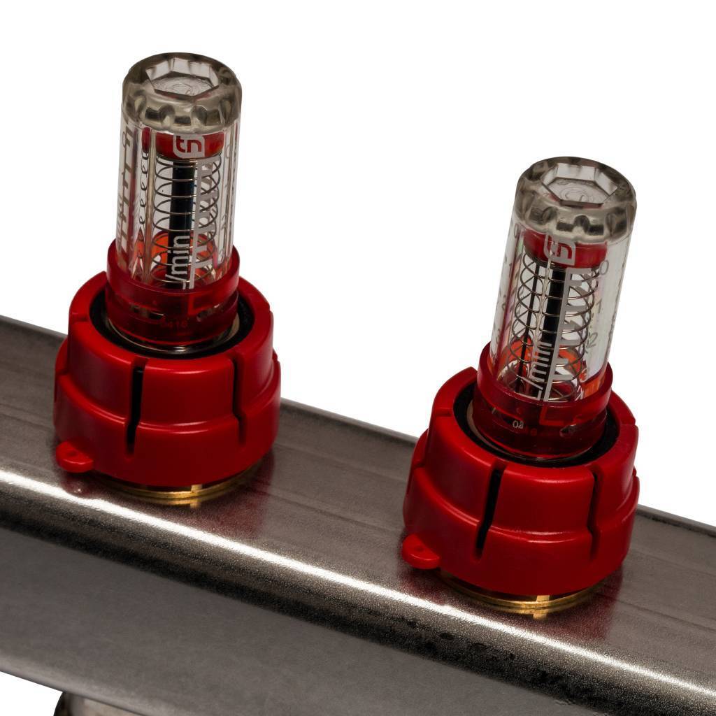 Коллектор из нержавеющей стали с расходомерами STOUT 11 выходов, SMS 0917 000011