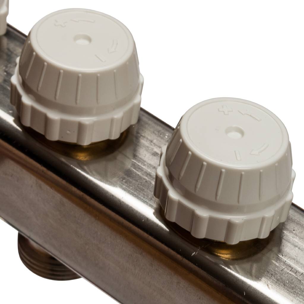 Коллектор из нержавеющей стали в сборе с расходомерами STOUT 5 выходов, SMS 0907 000005