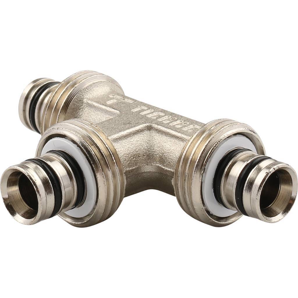 Тройник TIEMME (16х2.0) для металлопластиковых труб винтовой, 1600002