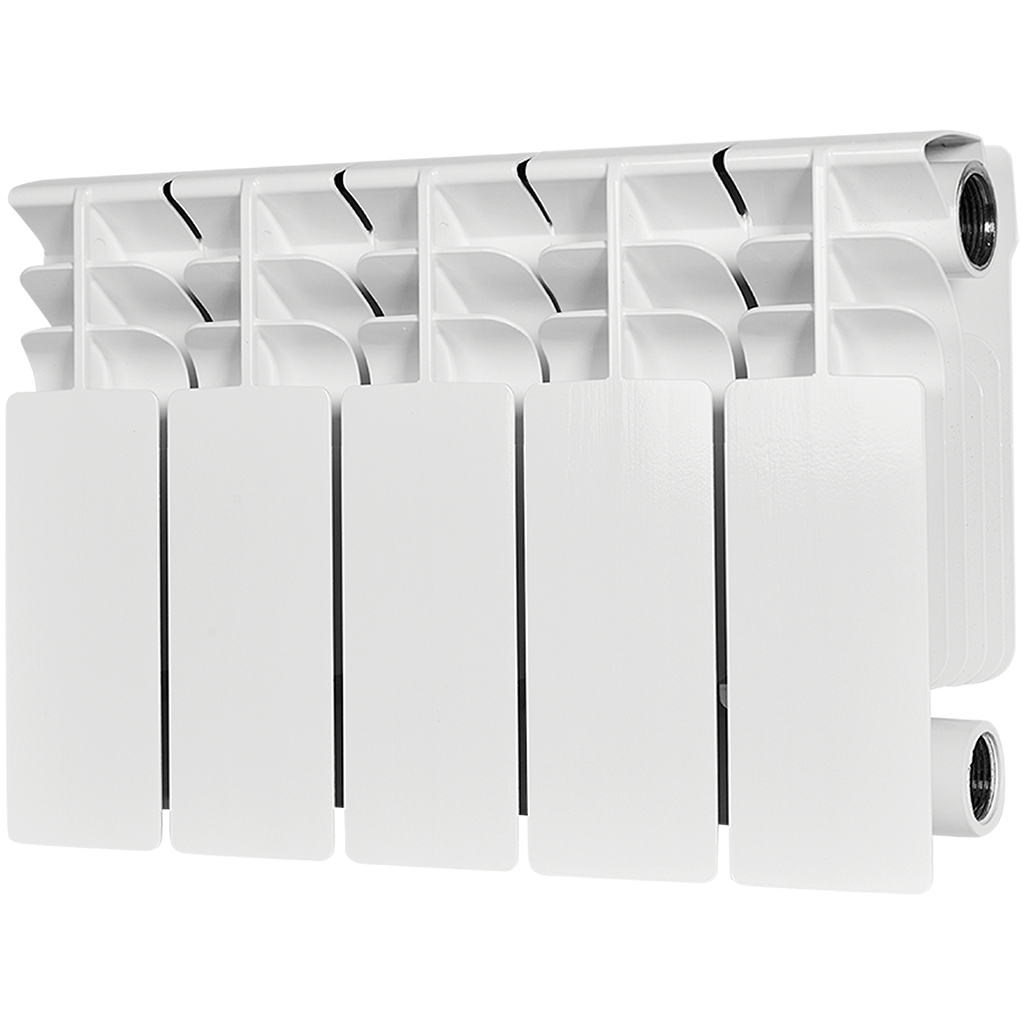 Радиатор биметаллический STOUT TITAN 200 5 секций боковое подключение (белый RAL 9016)