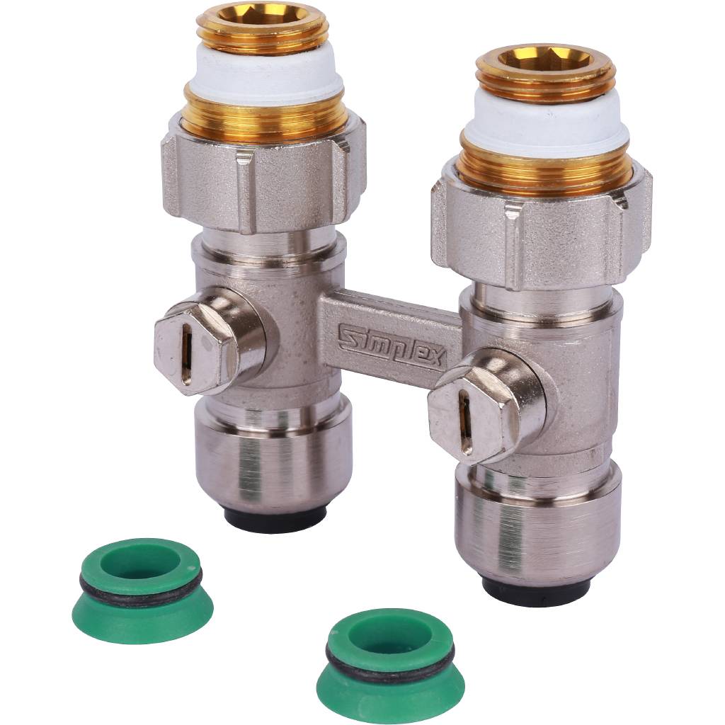 Узел нижнего подключения Meibes D2/50, прямой, 3/4 ВРх15 мм, F10009