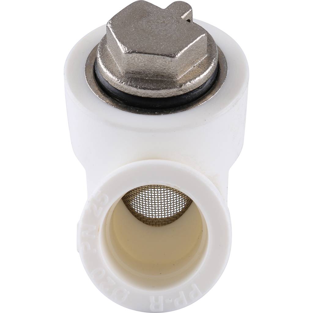 Герметичный фильтр Kalde 20 (ВН-ВН) (соединение муфта-муфта) для полипропиленовых труб под сварку (цвет белый)