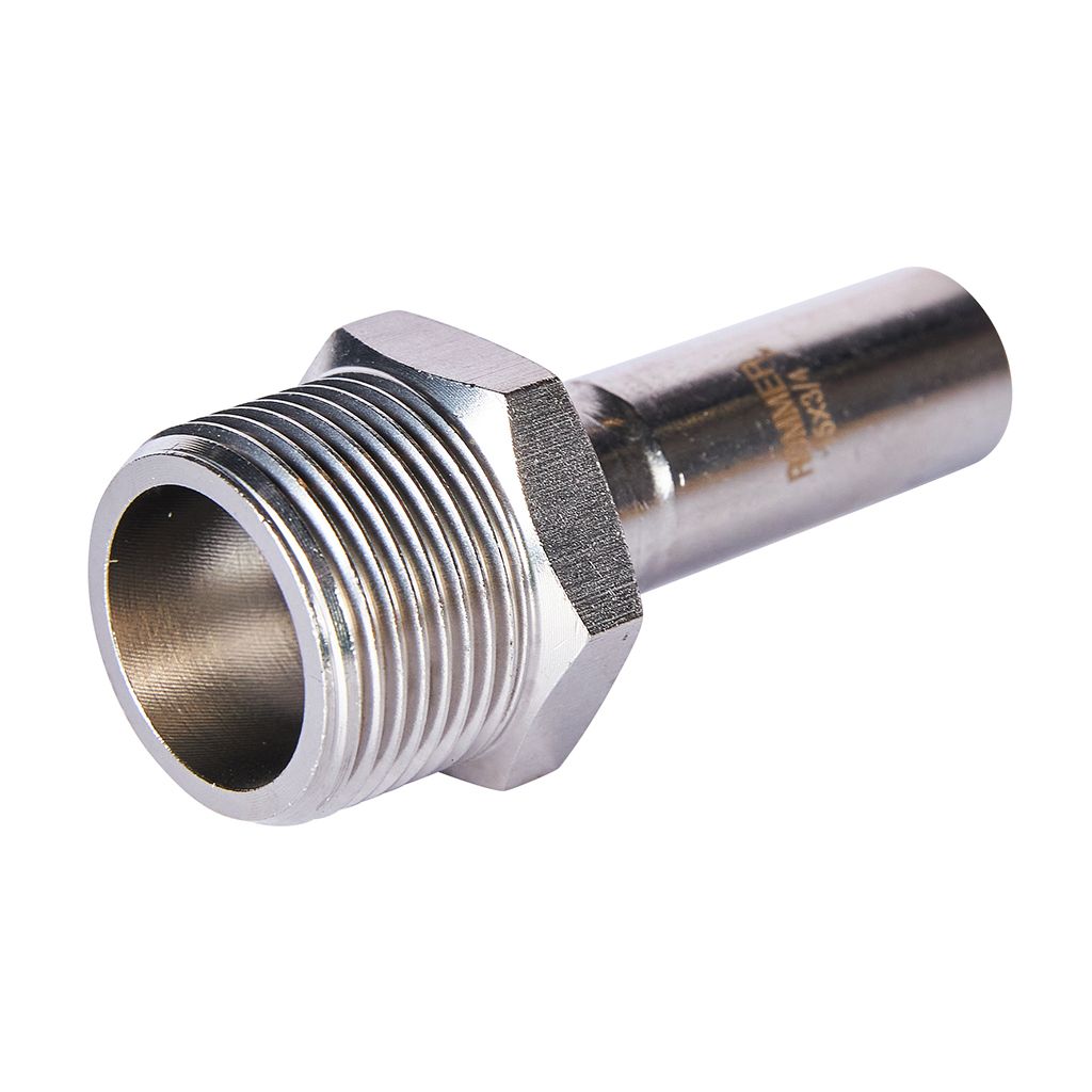 Вставка ROMMER переходная НПр-НР, 15х3/4, из нержавеющей стали прессовой, RSS-1024-001534