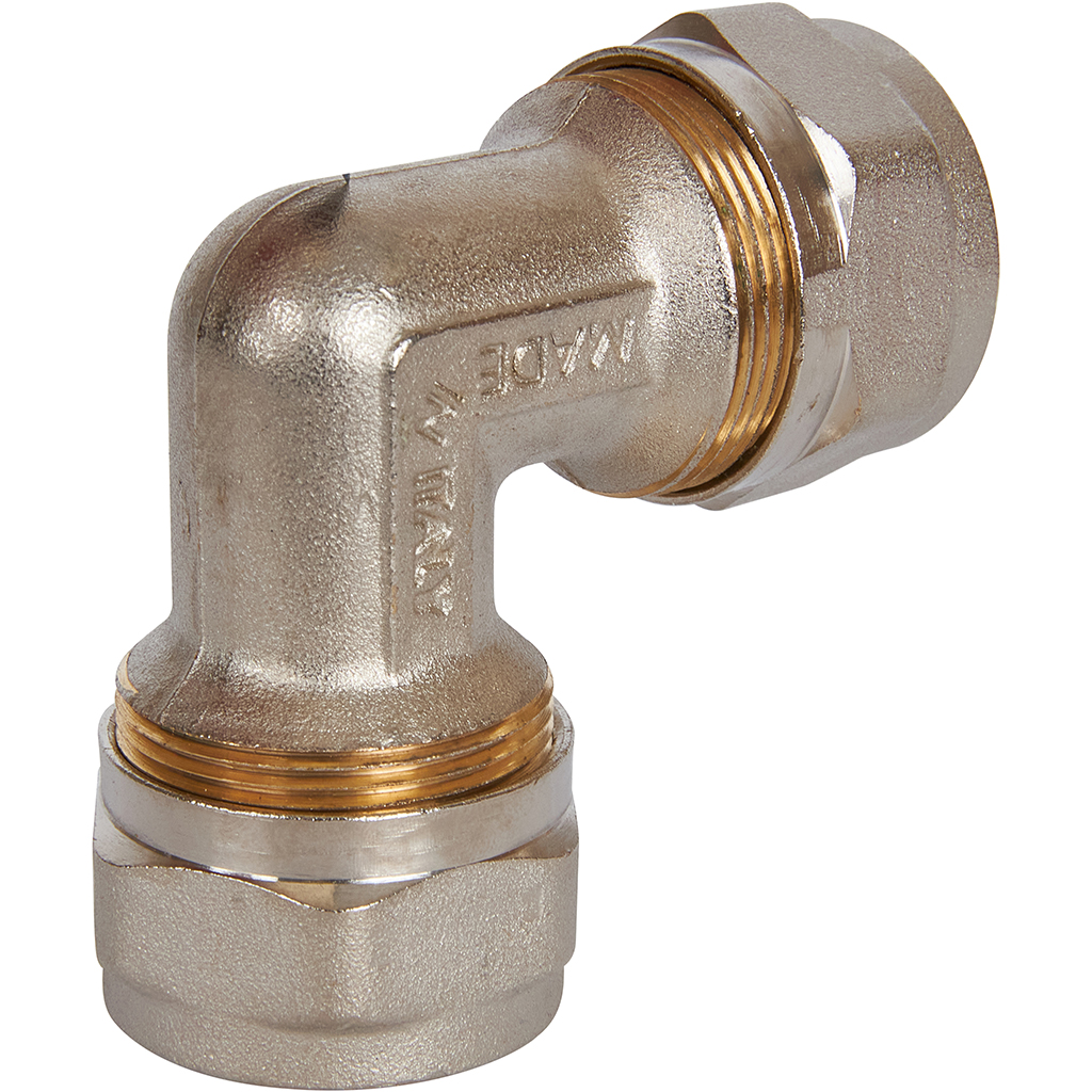 Угольник STOUT  90° 26х26 для металлопластиковых труб винтовой, SFS-0003-002626