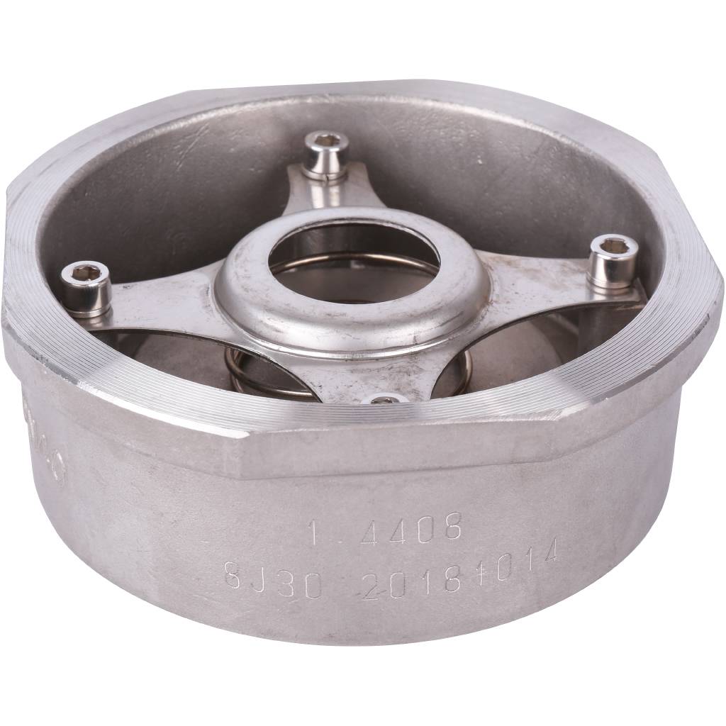 Клапан обратный пружинный ZETKAMA 275I Ду80 Ру40 межфланцевый из нерж. стали, 275I080E51