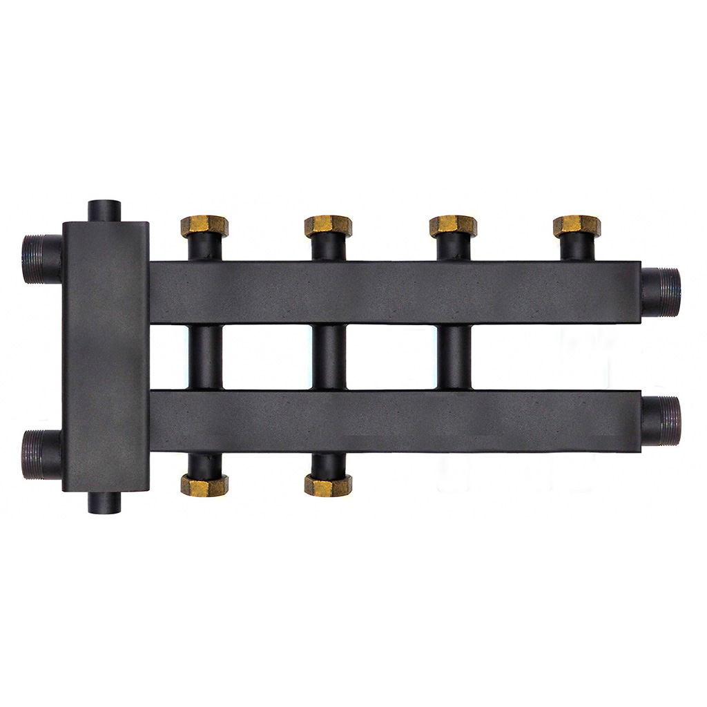 Коллектор с гидроразделителем и накидными гайками Warme 1 1/2, на 2+1+1 выходов