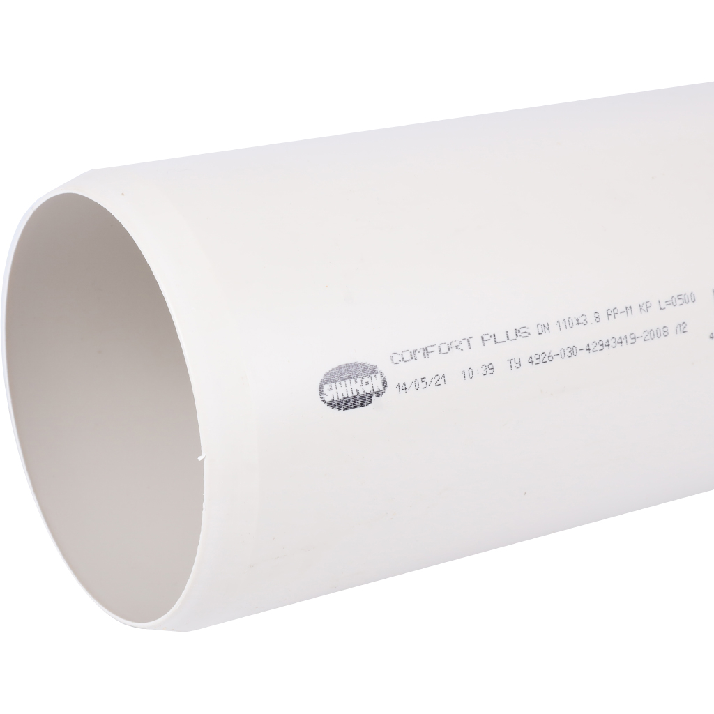 Труба Sinikon КОМФОРТ ПЛЮС D110 (Длина: 500 мм), 500085.K