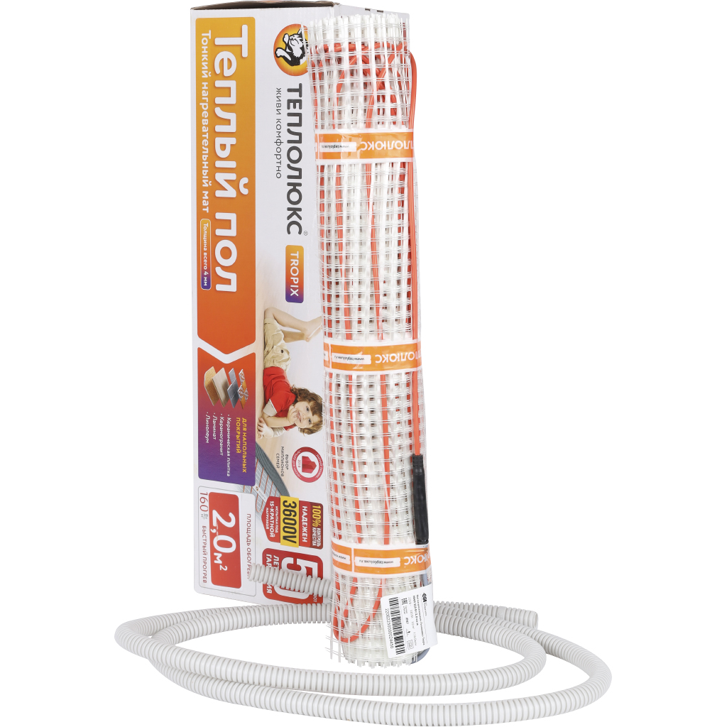 Мат нагревательный Теплолюкс Tropix МНН 320 Вт/2,0 кв.м, 100035712800