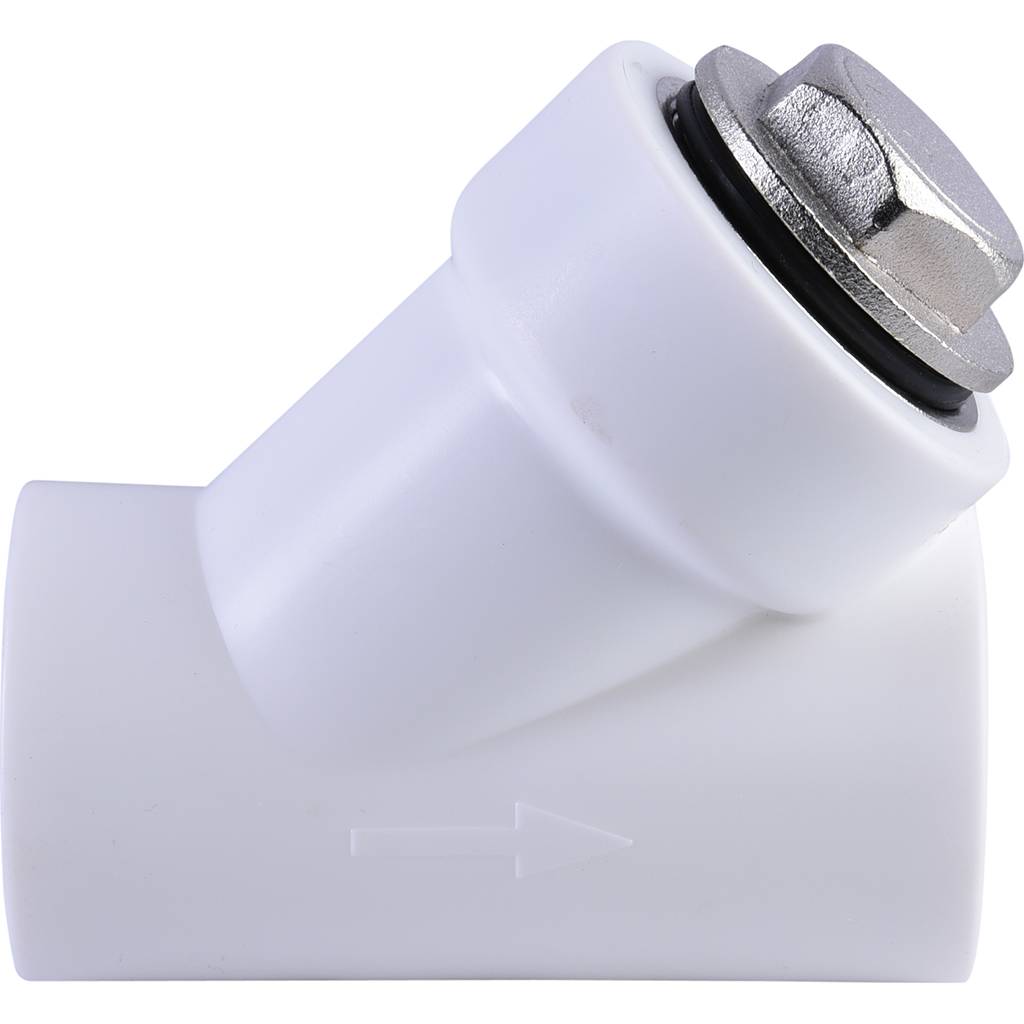 Фильтр Политэк d=32 (соединение муфта-муфта) для полипропиленовых труб под сварку (цвет белый), 9100303201