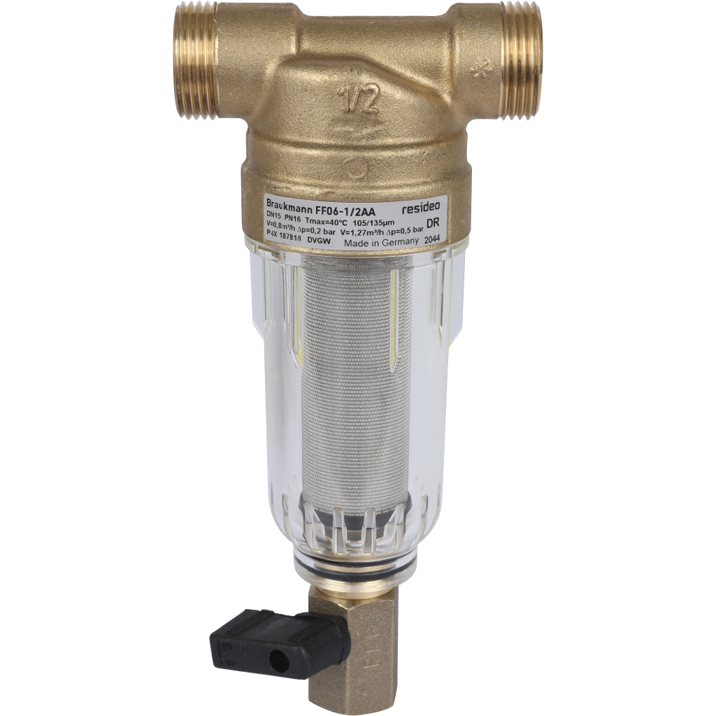 Honeywell (Resideo Braukmann) на холодную воду, 100 мкм, 1/2, FF06-1/2AA