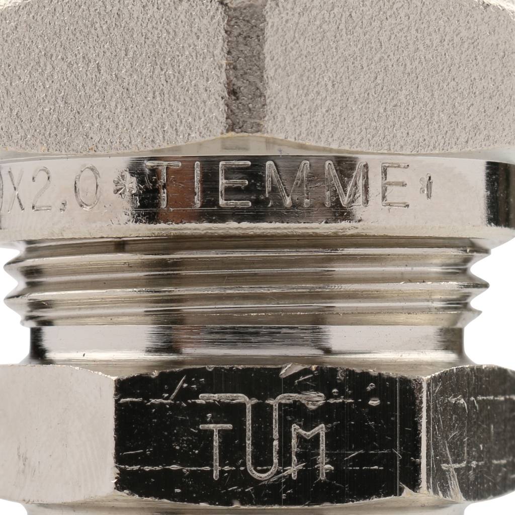 Муфта TIEMME соединительная (20.х2.0) для металлопластиковых труб винтовой, 1600024