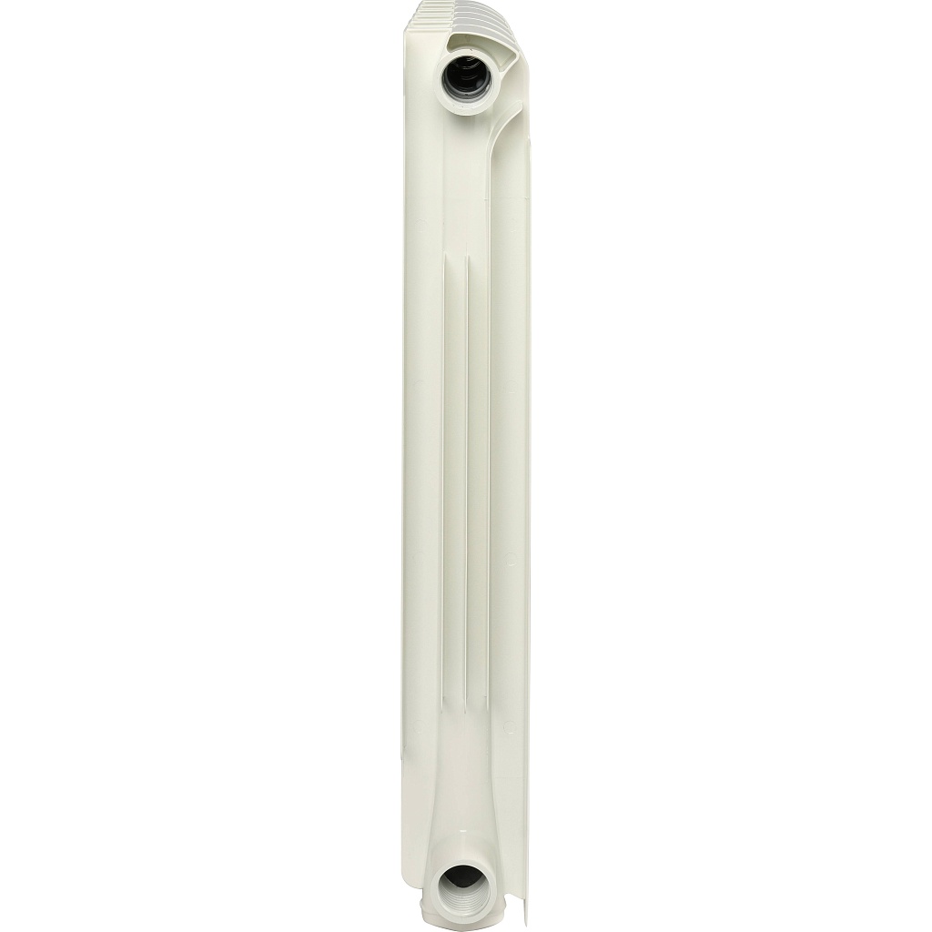 Радиатор алюминиевый STOUT Bravo 500 6 секций боковое подключение RAL9010, SRA-0110-050006