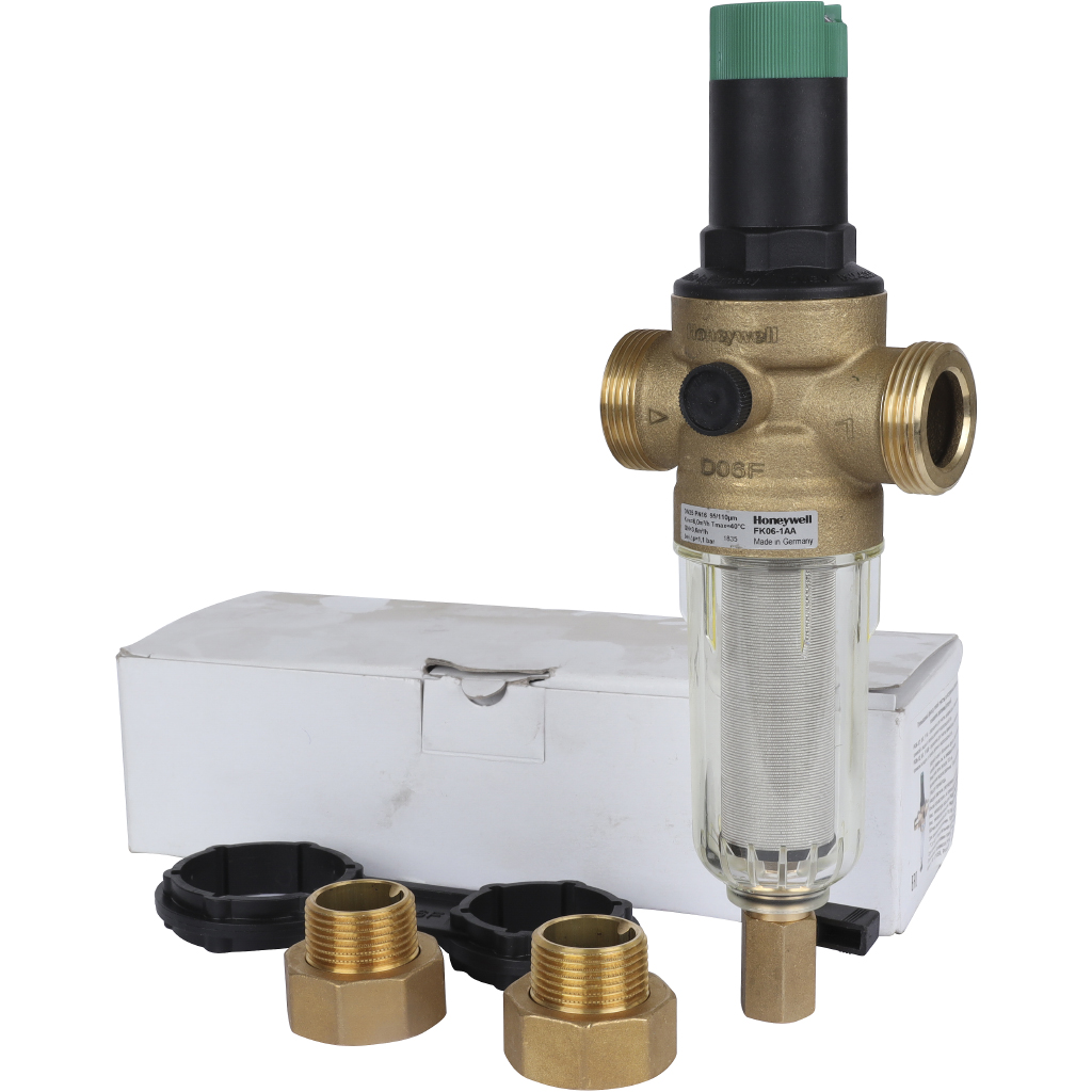 Honeywell (Resideo Braukmann) FK06-1 AAМ фильтр 100мк с редуктором давления, FK06-1AAM