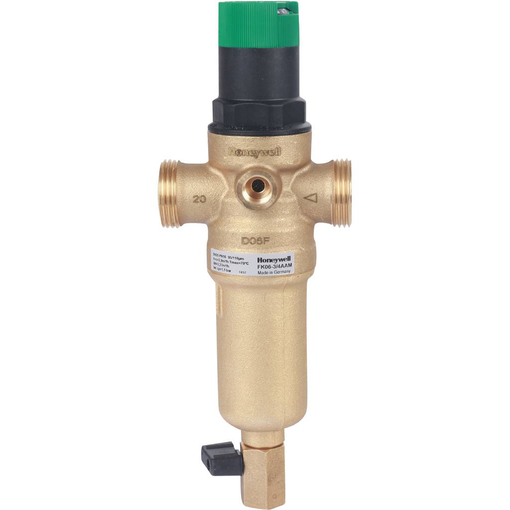 Honeywell (Resideo Braukmann) с редуктором, на горячую воду, 100 мкм, 3/4, FK06-3/4AAM