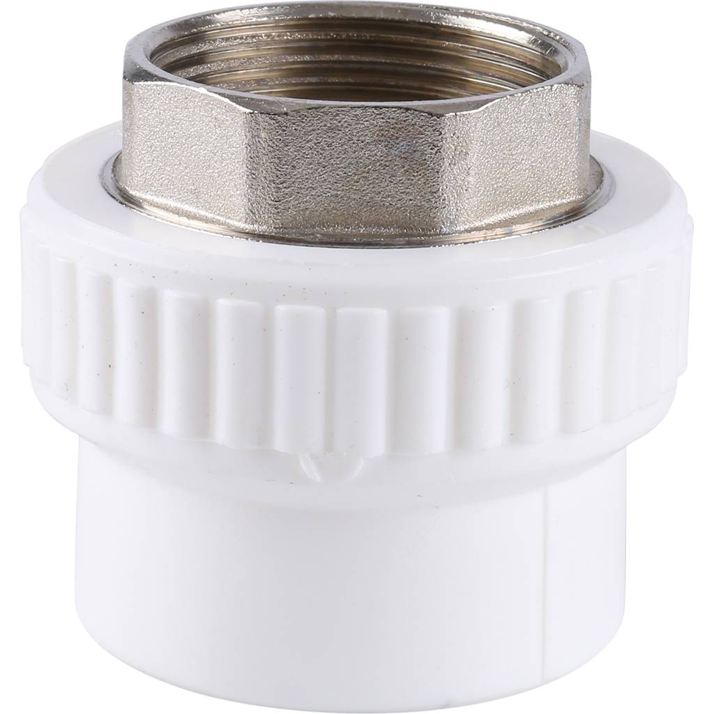Муфта комбинированная Kalde под шестигранник (внутр. резьба, 40x1 1/4 ) для полипропиленовых труб под сварку, 3222-nfo-401a06