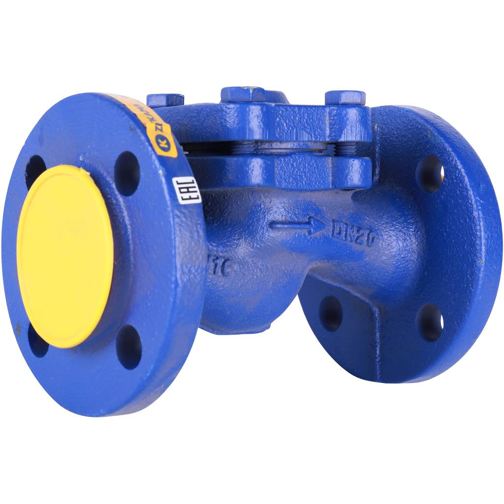 Клапан обратный подъемный ZETKAMA 287A Ду20 Ру16 фланцевый из чугуна, 287A020C31