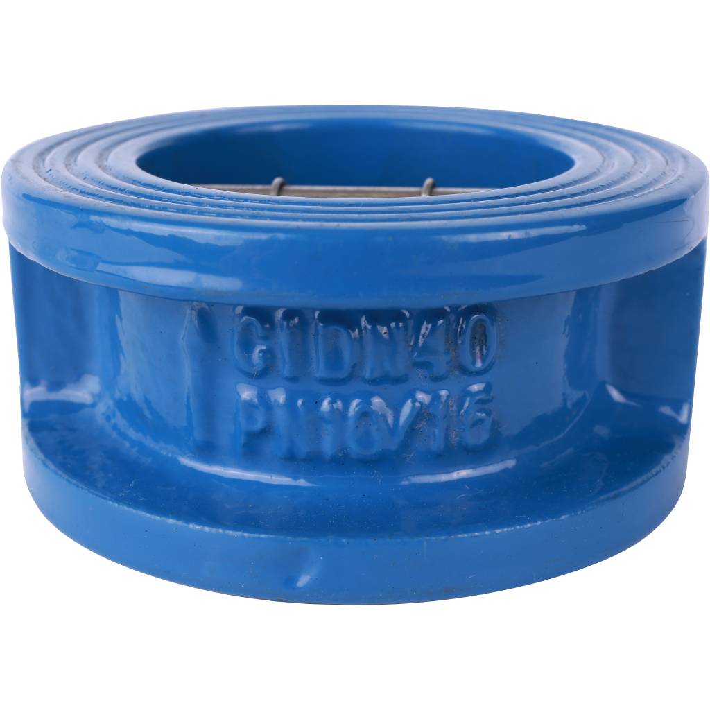 Обратный клапан двухстворчатый Tecofi из чугуна Ду40 Ру16 межфл ст/чуг T=110, CB3448N-EP0040