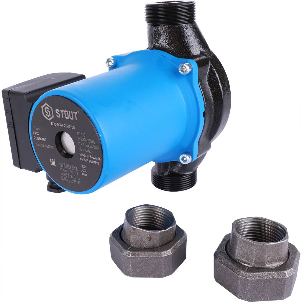 Насос циркуляционный STOUT 25/80-180, SPC-0001-2580180