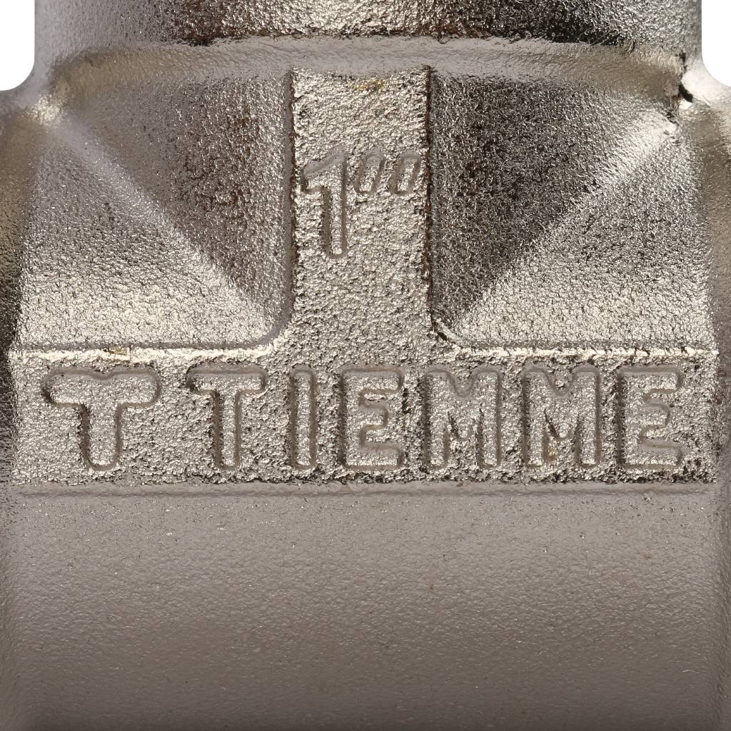Тройник TIEMME ВВ никелированный 1 для стальных труб резьбовой, 1500083