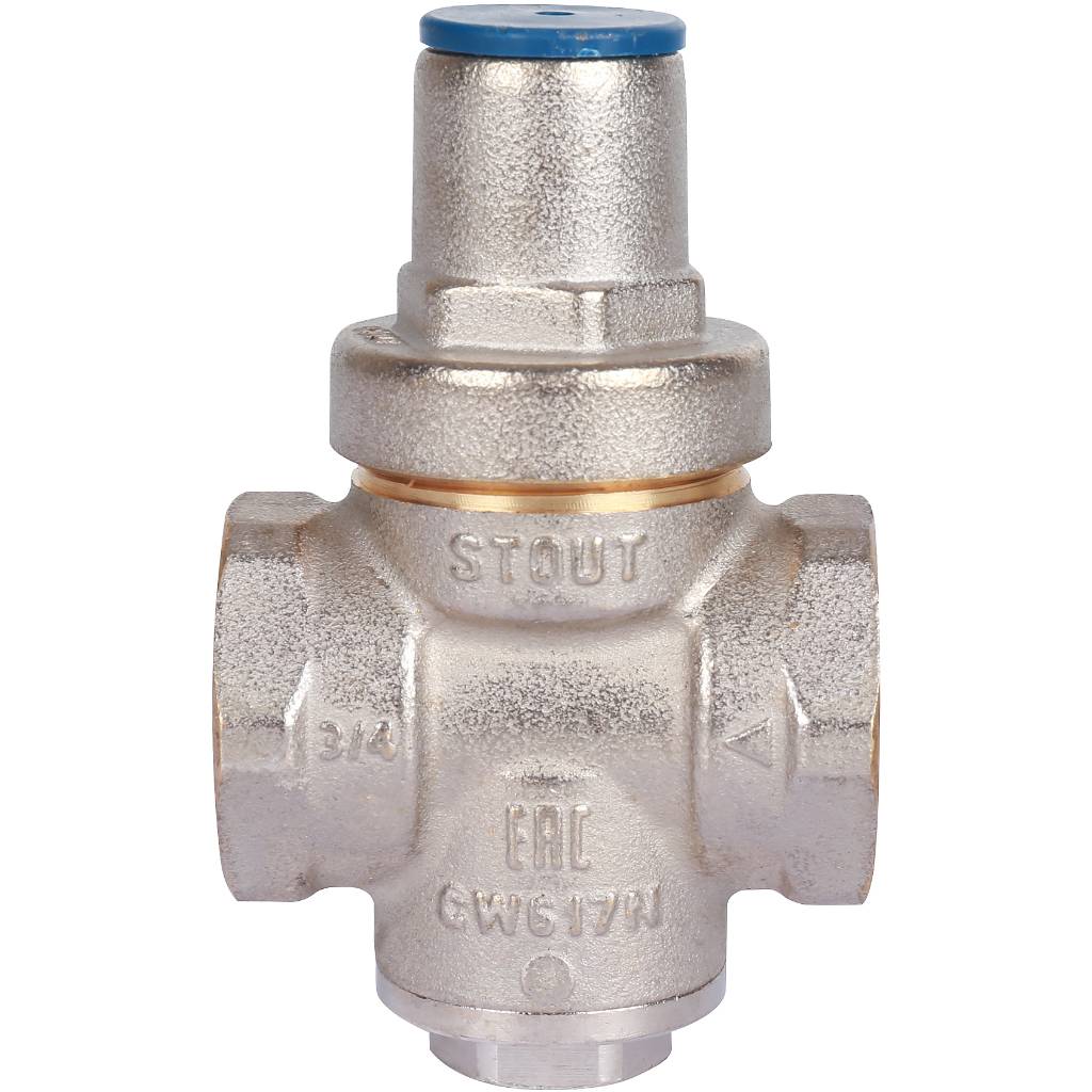STOUT  Редуктор давления PN16 вн/вн 3/4  без подкл. манометра, SVS-1009-000020
