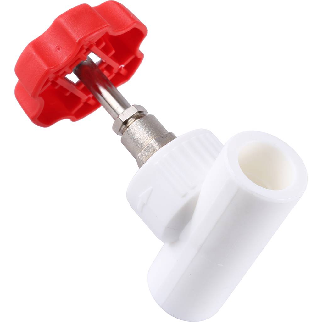 Вентиль Kalde d=20 для полипропиленовых труб под сварку (цвет белый), 3242-vlf-200000