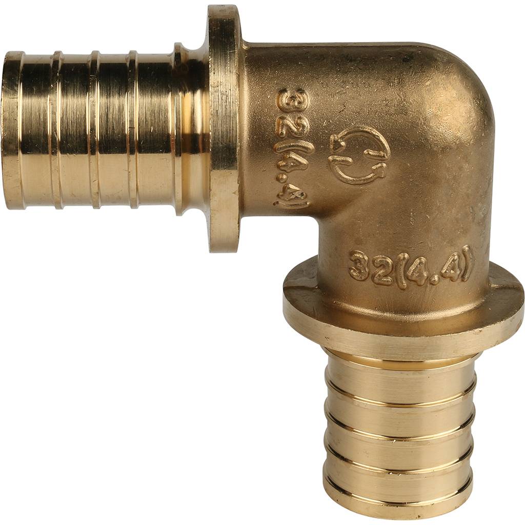 Угольник STOUT 90° 16 для труб из сшитого полиэтилена аксиальный, SFA-0007-000016