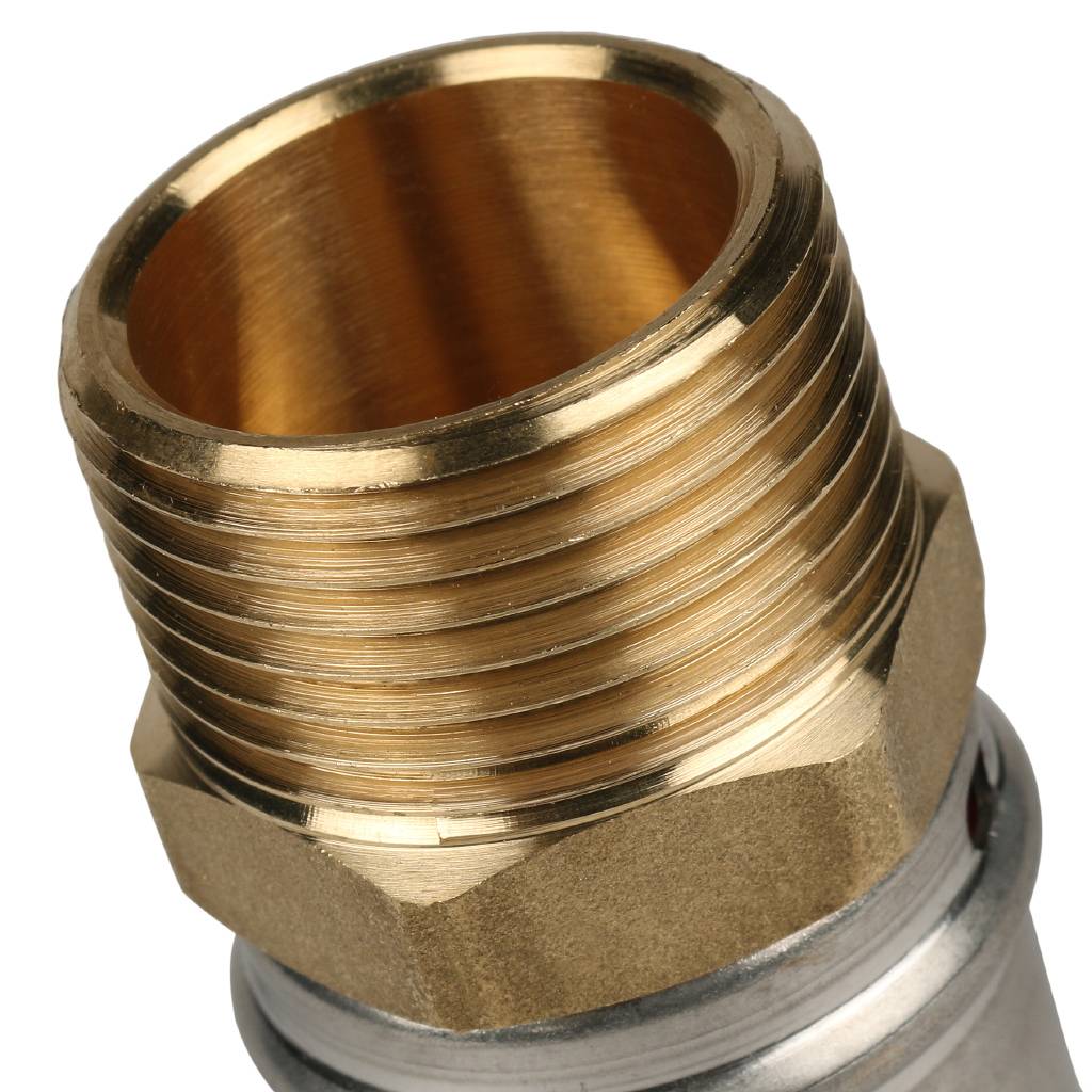 Переходник STOUT с наружной резьбой 1 х32 для металлопластиковых труб прессовой, SFP-0001-000132