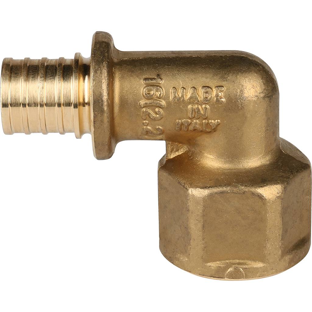 Угольник-переходник STOUT с внутренней резьбой 16xG 1/2 для труб из сшитого полиэтилена аксиальный, SFA-0006-001612