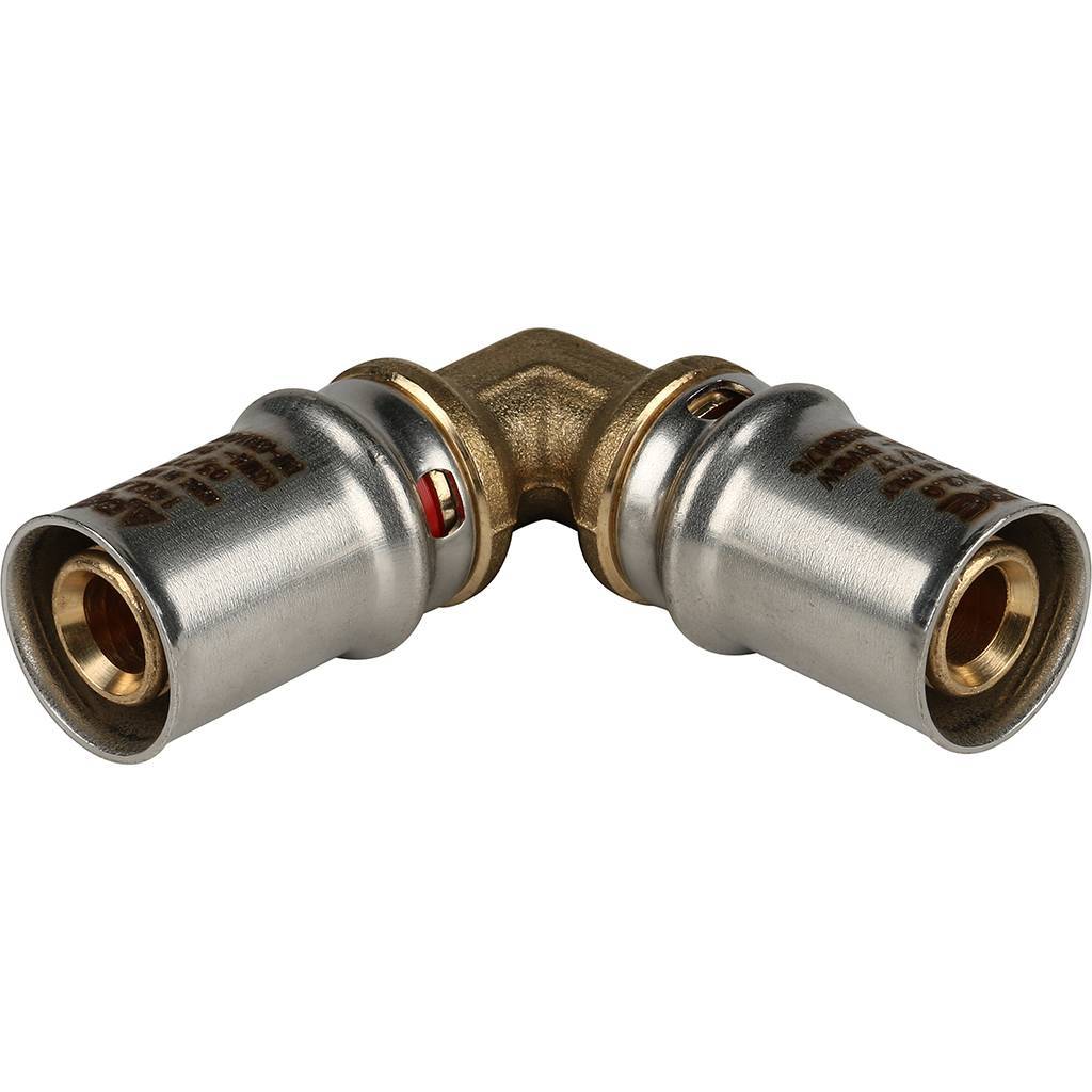 Угольник STOUT  90° 16х16 для металлопластиковых труб прессовой, SFP-0009-001616