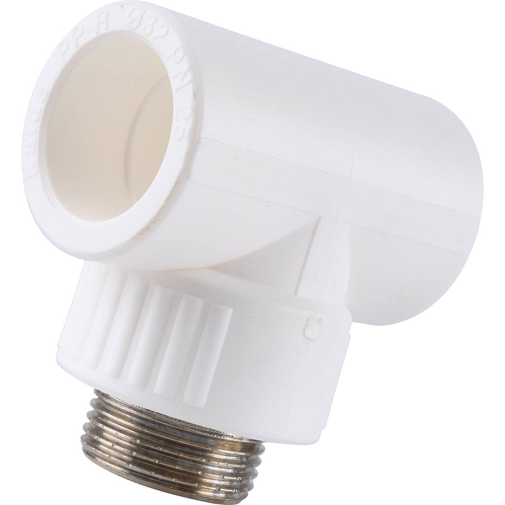 Тройник Kalde с наружной резьбой для полипропиленовых труб 32х3/4, 3222-tmo-320c32