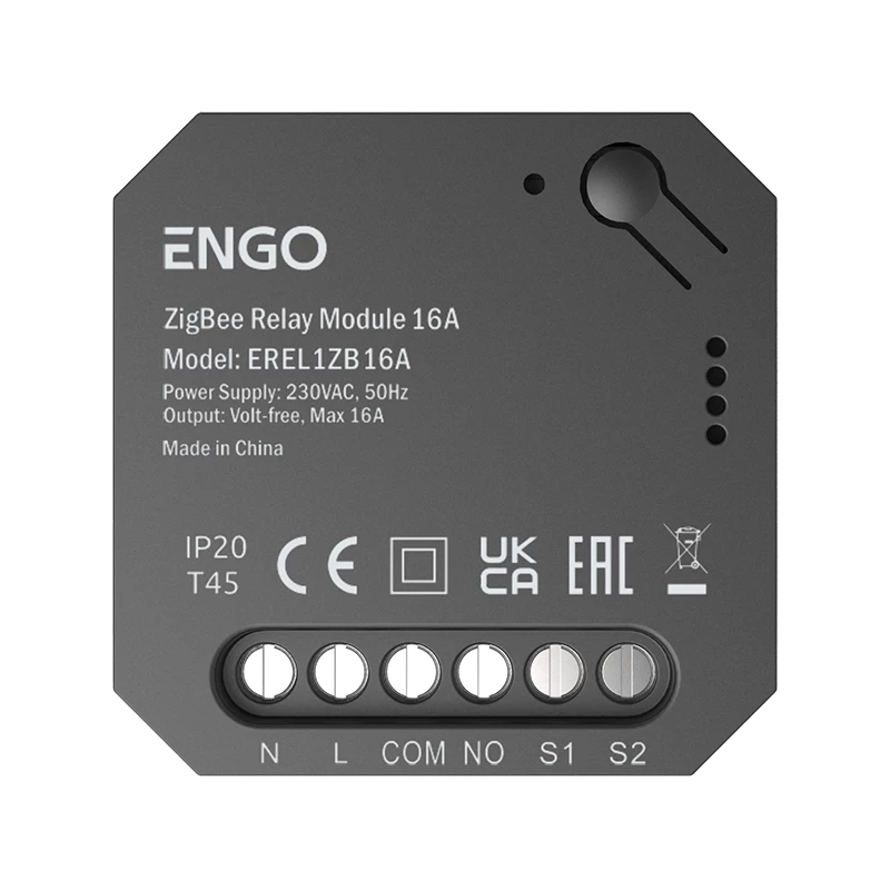 Реле ENGO Controls EREL-16ZB ZigBee, 1x16A, выход NO-COM