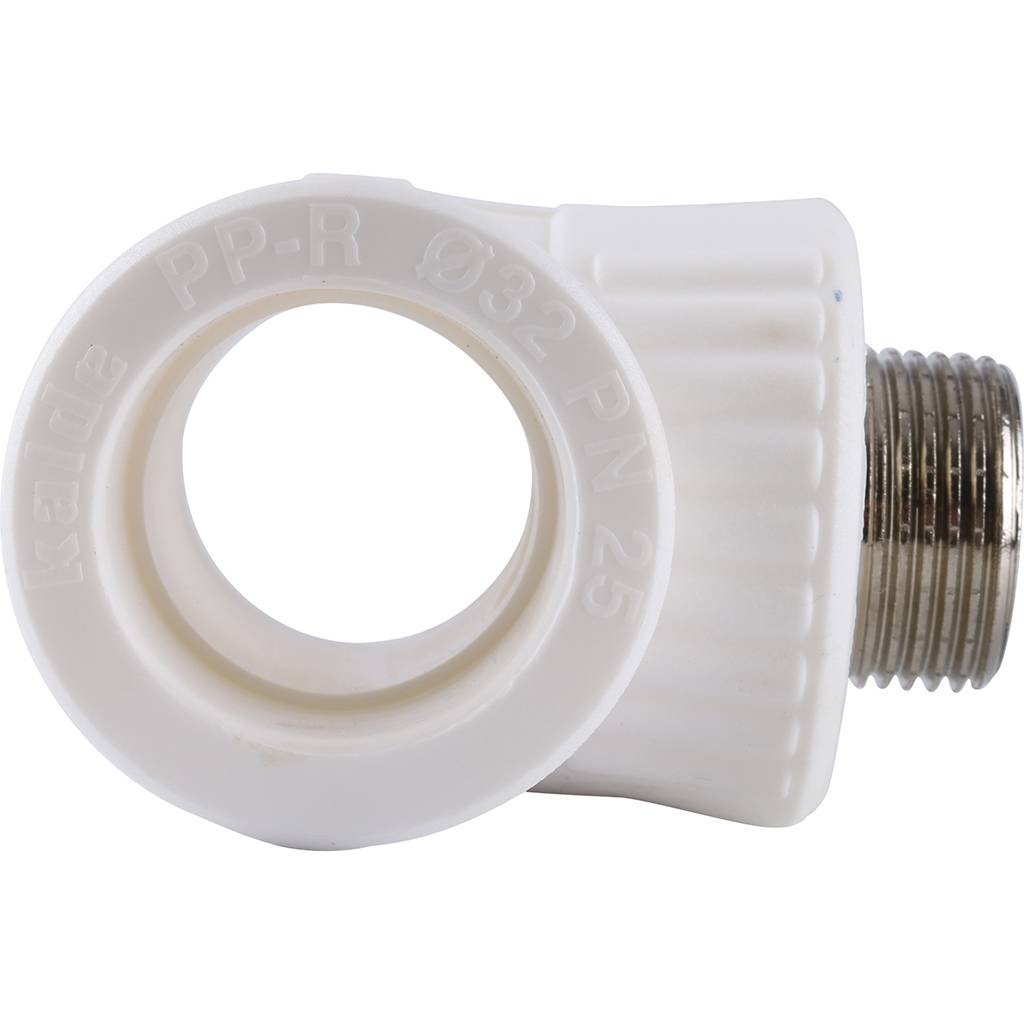 Тройник Kalde с наружной резьбой для полипропиленовых труб 32х3/4, 3222-tmo-320c32