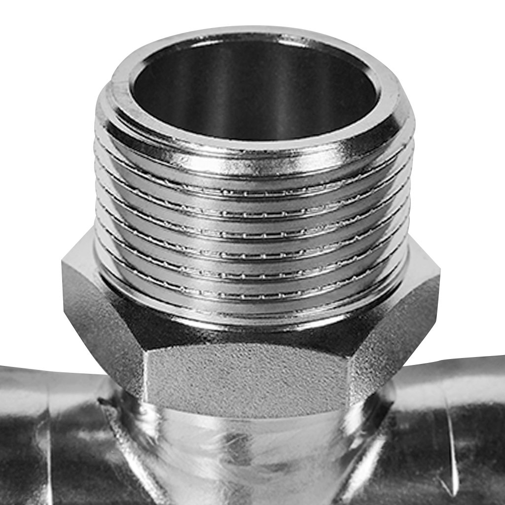 Тройник-переходник-НР ROMMER 28х1 из нержавеющей стали прессовой