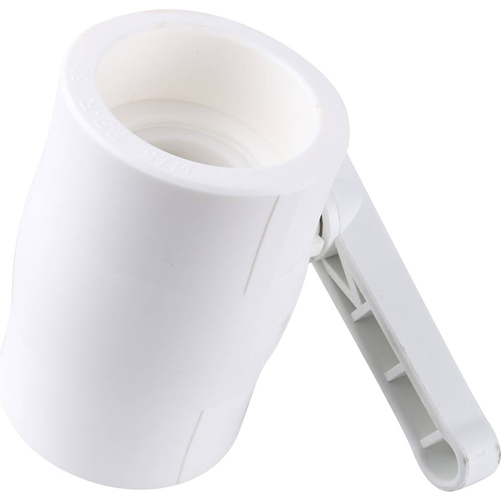 Кран шаровой Kalde d=75 для полипропиленовых труб под сварку (цвет белый)