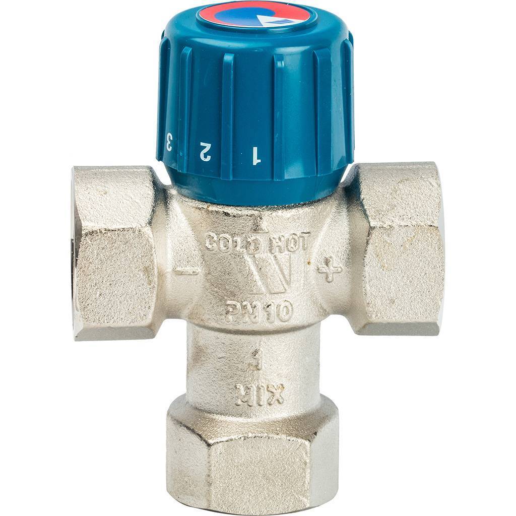 Термостатический смеситель Watts 1 BH AQUAMIX (25-50*C), 10017421