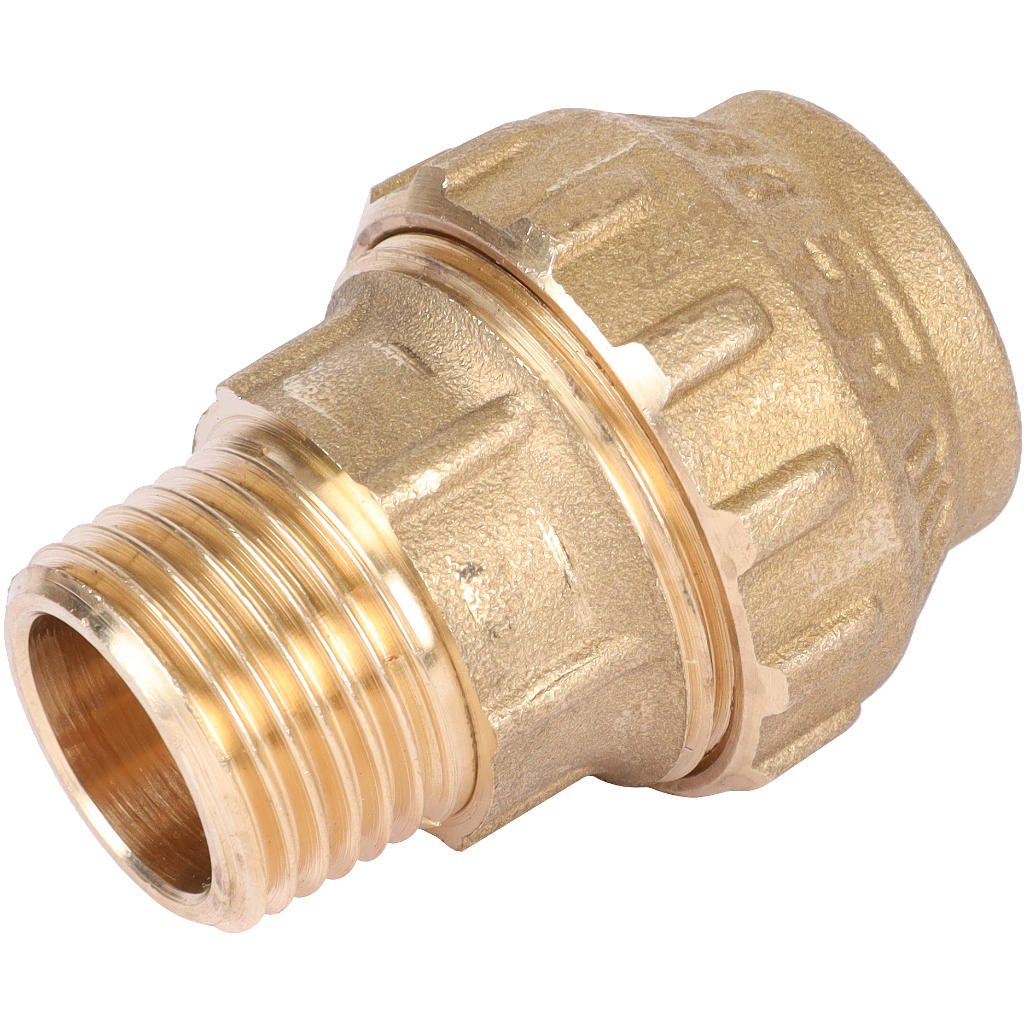 Муфта TIEMME с наружной резьбой 20х1/2 для труб ПНД винтовой, 3400006