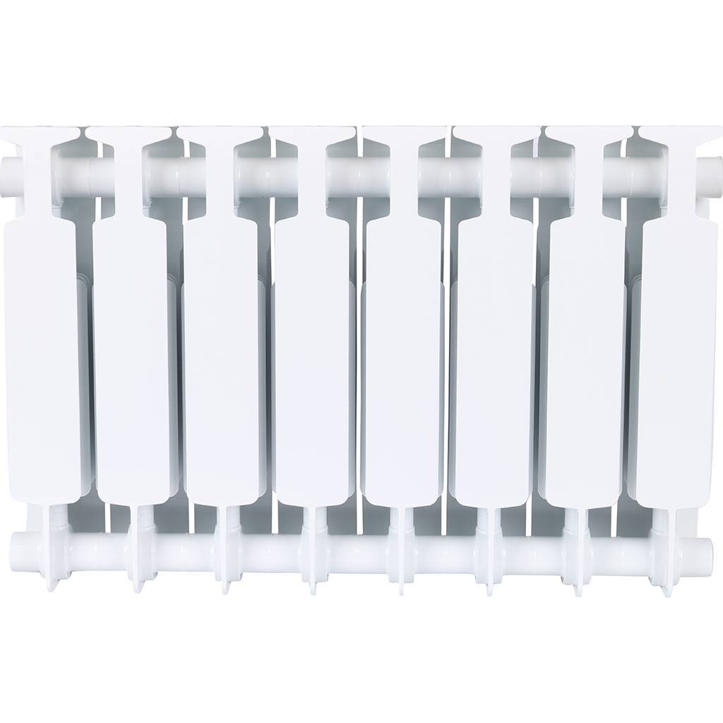 Радиатор биметаллический RIFAR MONOLIT 350 8 секций боковое подключение (белый RAL 9016), 3RM35-8